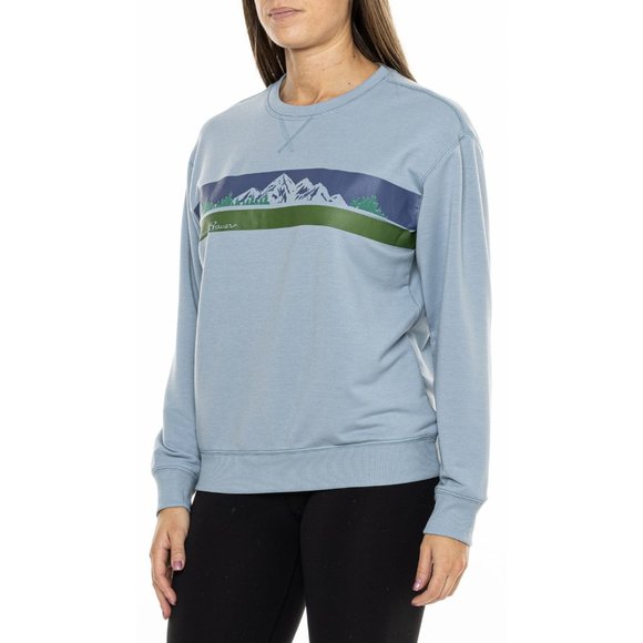 NEW Eddie Bauer Walking Friends Sweatshirt Dusty Blue color 261sn - Picture 1 of 4